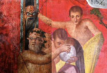 Fresque de la Villa des Mystères, Ier siècle, Pompéi. 